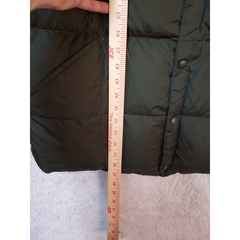 Lands End Vest Mens Large Down Puffer Jacket Quilted Insulated Pockets Green L - Picture 7 of 9